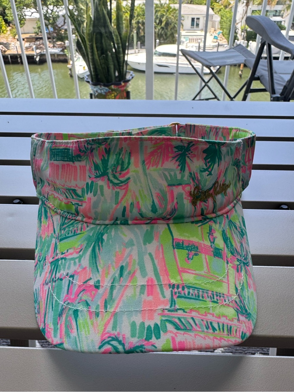 Lilly Pulitzer It’s A Match Visor Tropical Print